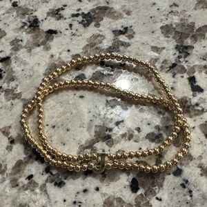 BaubleBar Gold Beaded Bracelet